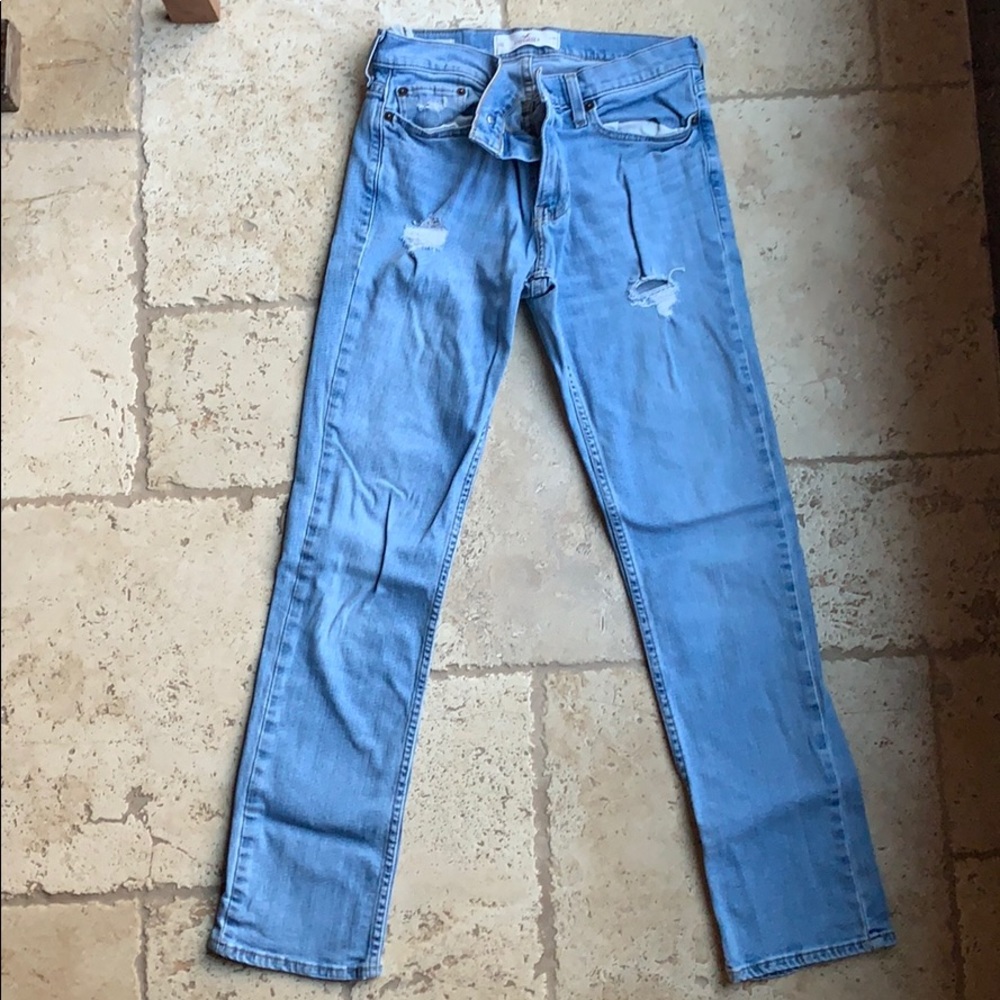 Men’s Hollister Light wash slim straight jeans
